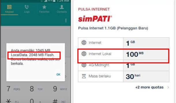 kuota internet lokal